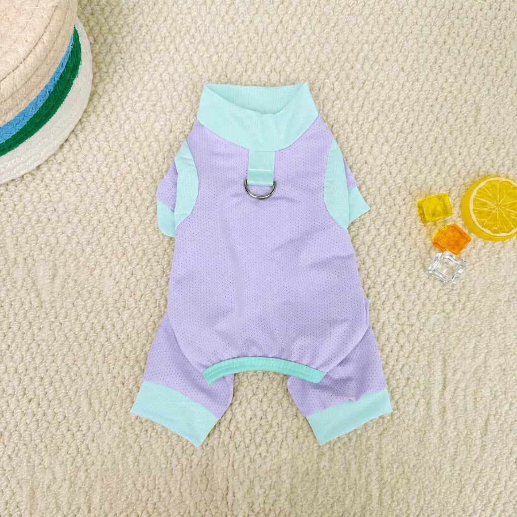 Warm-Weather Four-Legged Mesh Pet Shirt for Dogs and Cats