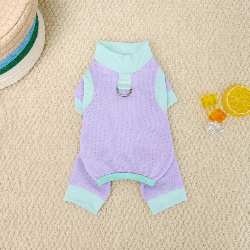 Warm-Weather Four-Legged Mesh Pet Shirt for Dogs and Cats