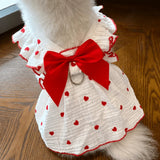 Lightweight Cotton Pet Dress for Small Dogs and Cats