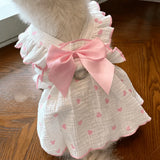 Lightweight Cotton Pet Dress for Small Dogs and Cats