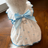 Lightweight Cotton Pet Dress for Small Dogs and Cats