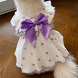 Lightweight Cotton Pet Dress for Small Dogs and Cats