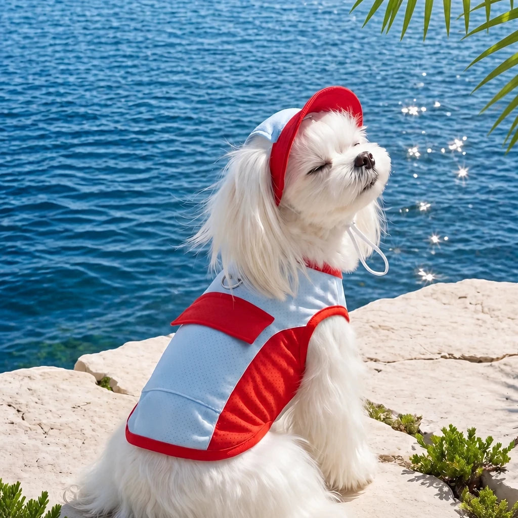 Lightweight Polyester Summer Vest for Small Dogs