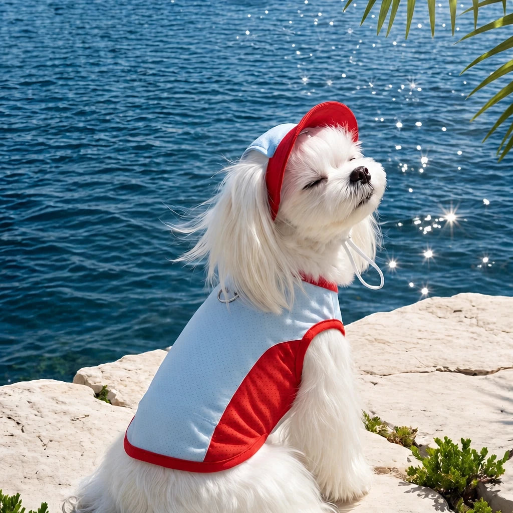 Lightweight Polyester Summer Vest for Small Dogs