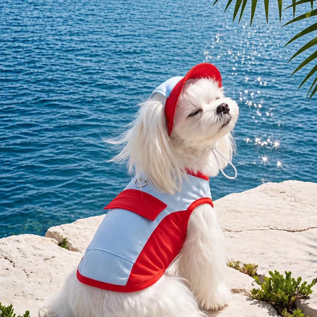 Lightweight Polyester Summer Vest for Small Dogs