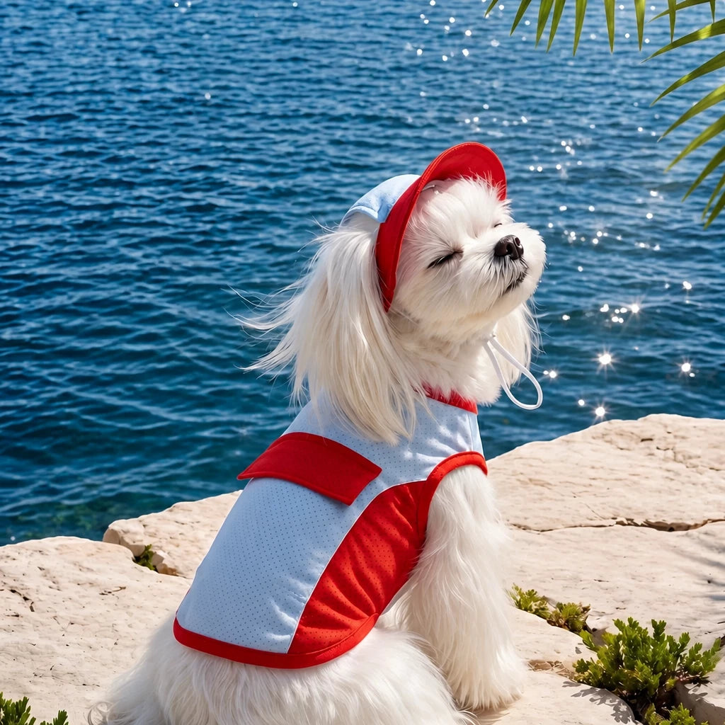 Lightweight Polyester Summer Vest for Small Dogs