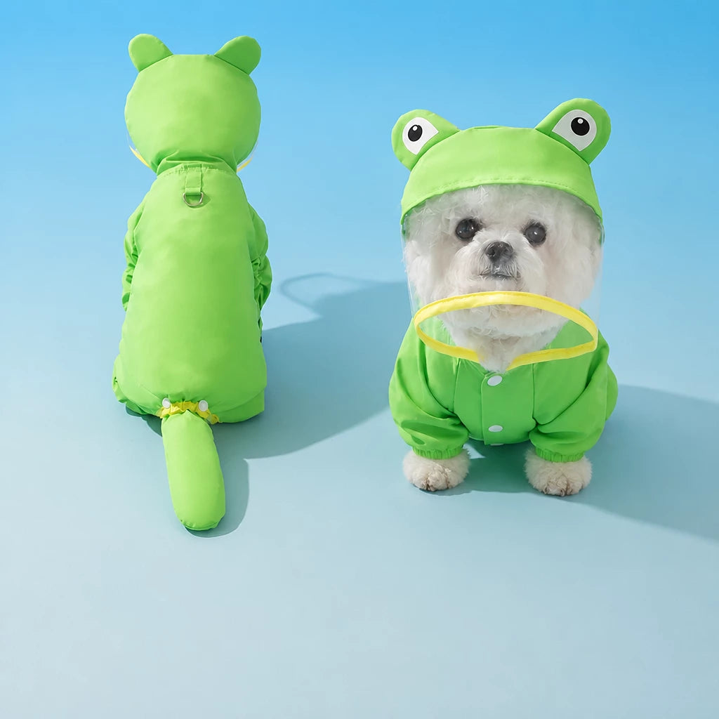 Four-Leg Raincoat for Small Dogs