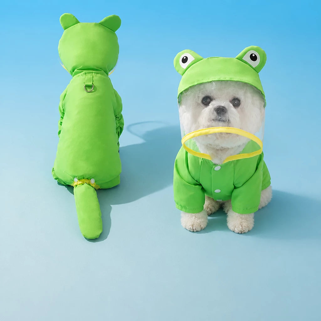 Four-Leg Raincoat for Small Dogs