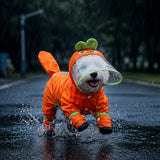Four-Leg Raincoat for Small Dogs