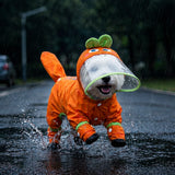 Four-Leg Raincoat for Small Dogs