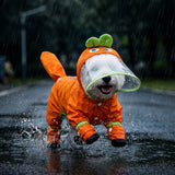 Four-Leg Raincoat for Small Dogs