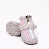 Oxford Cloth Small Dog Shoes with Zipper Closure