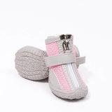 Oxford Cloth Small Dog Shoes with Zipper Closure