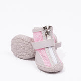 Oxford Cloth Small Dog Shoes with Zipper Closure