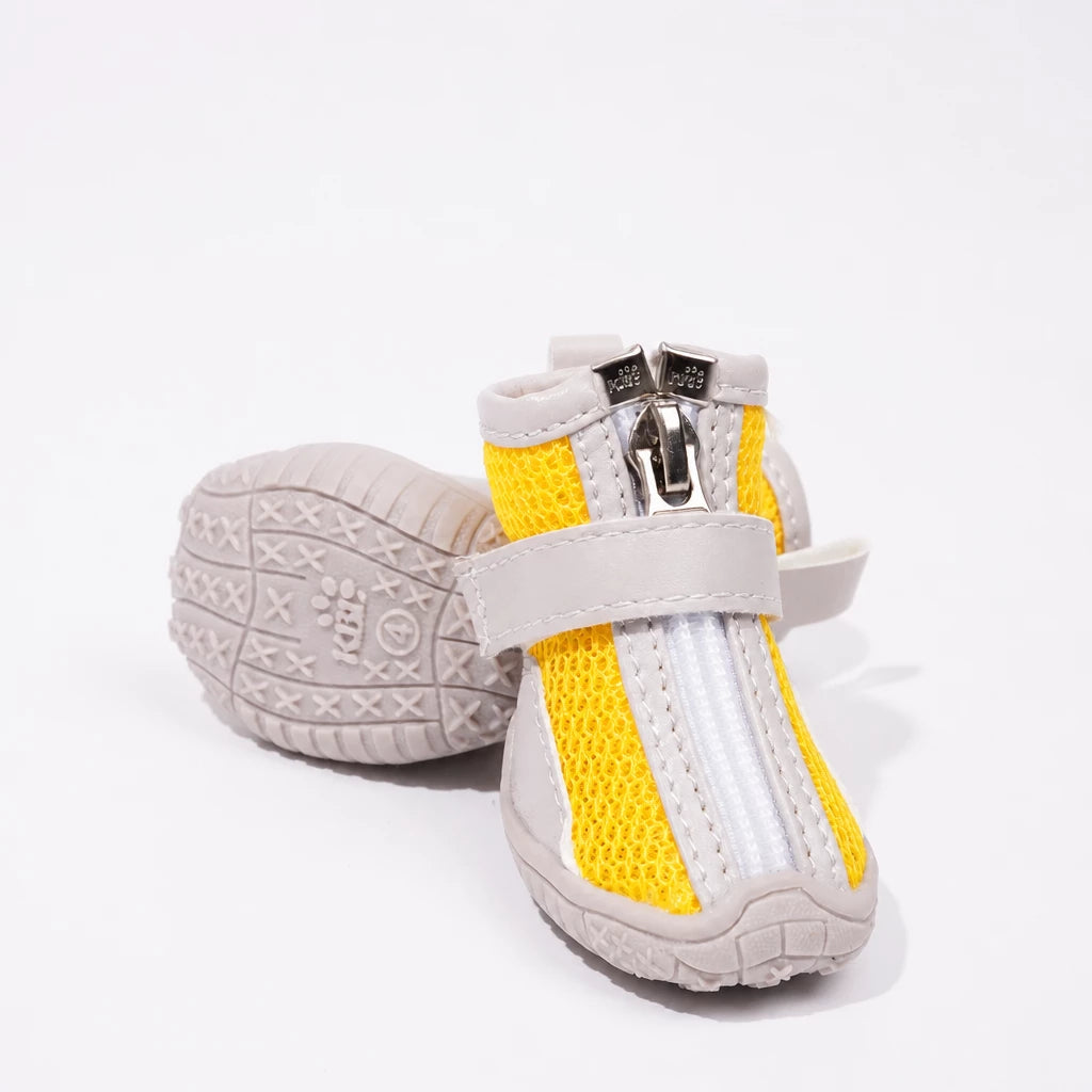Oxford Cloth Small Dog Shoes with Zipper Closure
