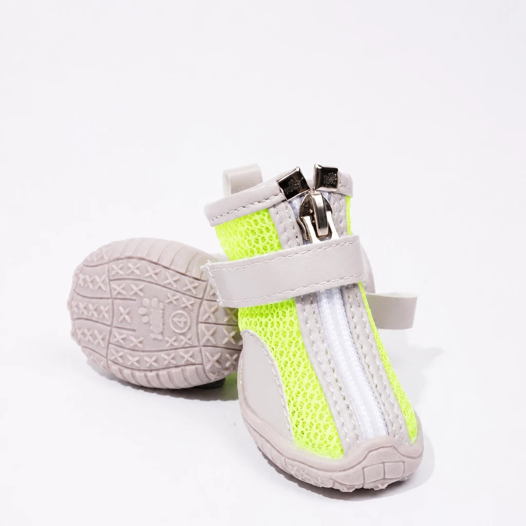 Oxford Cloth Small Dog Shoes with Zipper Closure