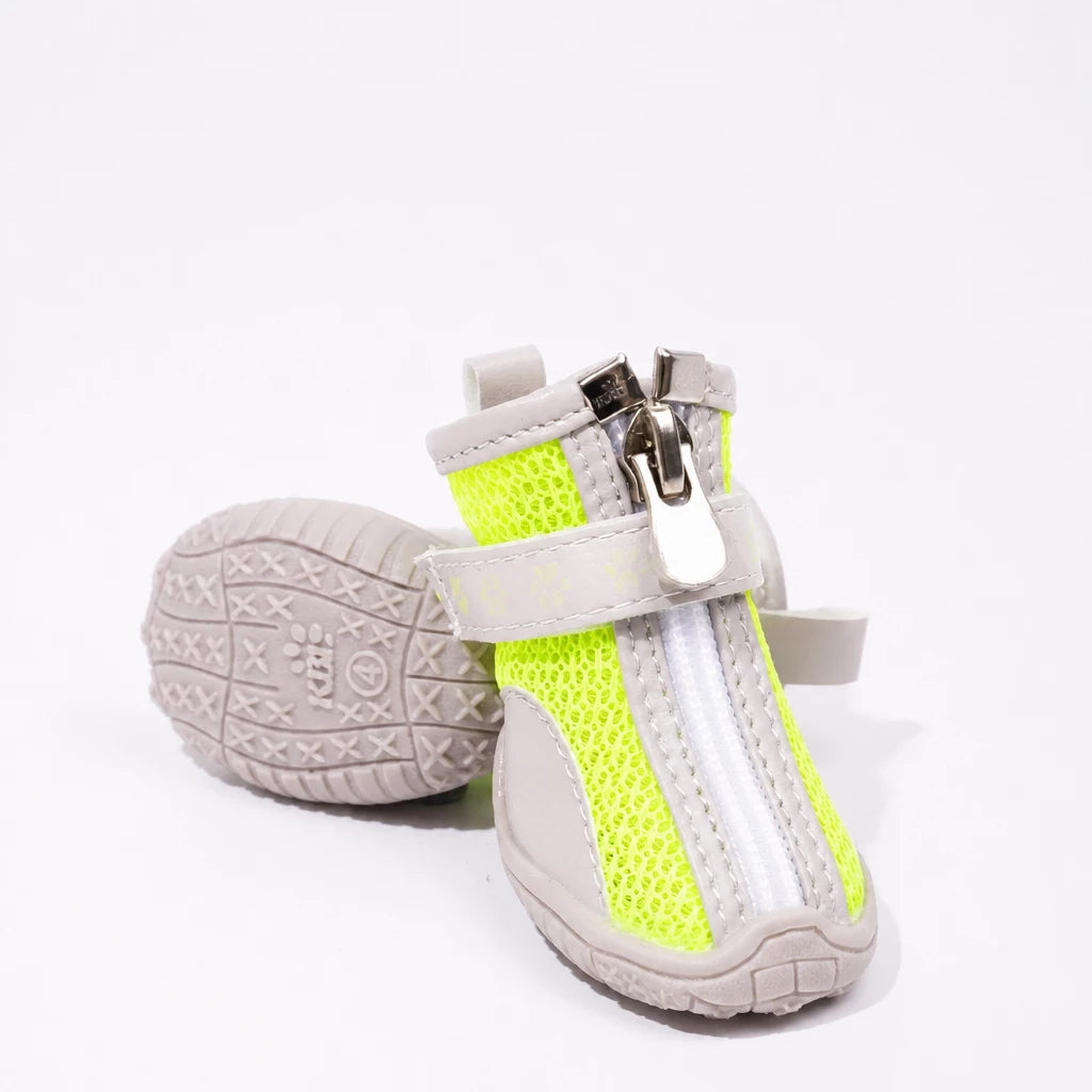 Oxford Cloth Small Dog Shoes with Zipper Closure