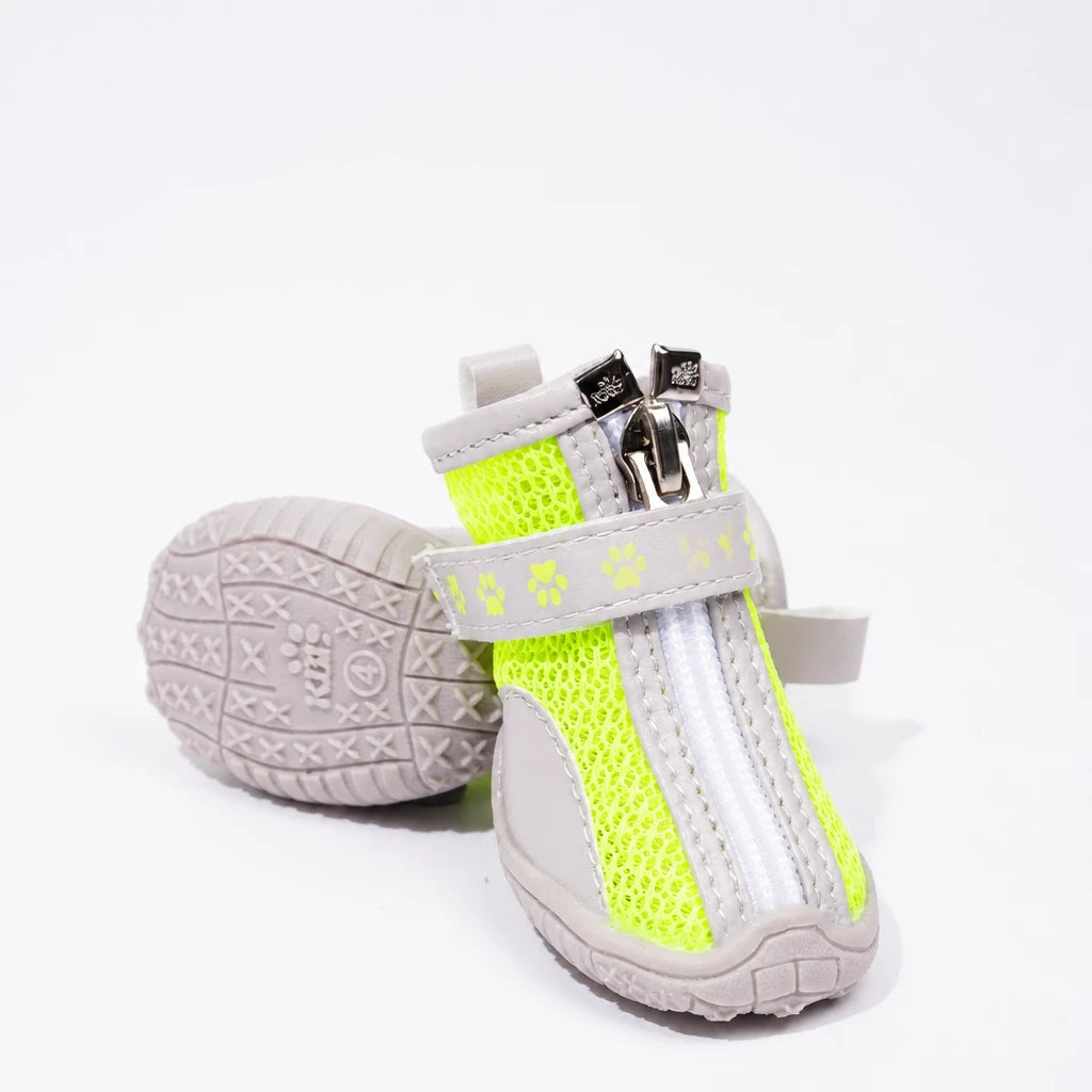 Oxford Cloth Small Dog Shoes with Zipper Closure