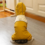 Four-Leg Polyester Dog Raincoat for Rainy-Day Walks