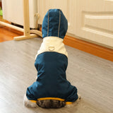 Four-Leg Polyester Dog Raincoat for Rainy-Day Walks