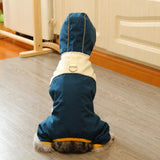 Four-Leg Polyester Dog Raincoat for Rainy-Day Walks