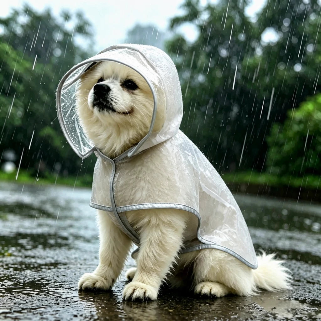 Waterproof Reflective Dog Raincoat for Small to Medium Dogs