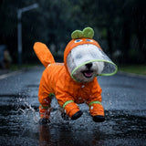 Waterproof Four-Leg Dog Raincoat