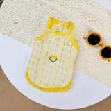 Lightweight Dog & Cat Tank Top with Vintage Bow Detail