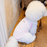 Lightweight Printed Lace-Trim Pet Vest for Dogs & Cats