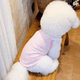Lightweight Printed Lace-Trim Pet Vest for Dogs & Cats