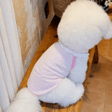 Lightweight Printed Lace-Trim Pet Vest for Dogs & Cats