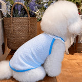 Lightweight Printed Lace-Trim Pet Vest for Dogs & Cats