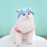 Adjustable Cotton Pet Bucket Hat with Ear Openings