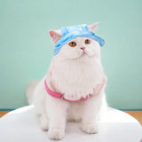 Adjustable Cotton Pet Bucket Hat with Ear Openings