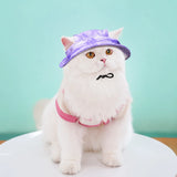 Adjustable Cotton Pet Bucket Hat with Ear Openings