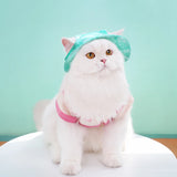 Adjustable Cotton Pet Bucket Hat with Ear Openings