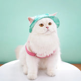 Adjustable Cotton Pet Bucket Hat with Ear Openings