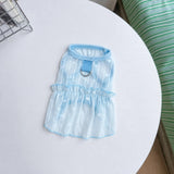 Silk Heart Cutout Ruffle Dress for Small Dogs & Cats