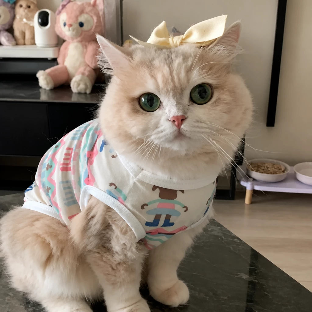 Lightweight Mesh Pet Vest for Cats and Small Dogs