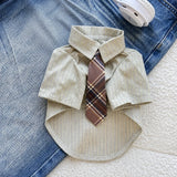 Lightweight Cotton-Linen Shirt for Cats and Dogs