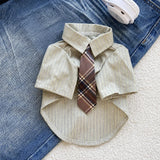 Lightweight Cotton-Linen Shirt for Cats and Dogs