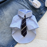Lightweight Cotton-Linen Shirt for Cats and Dogs
