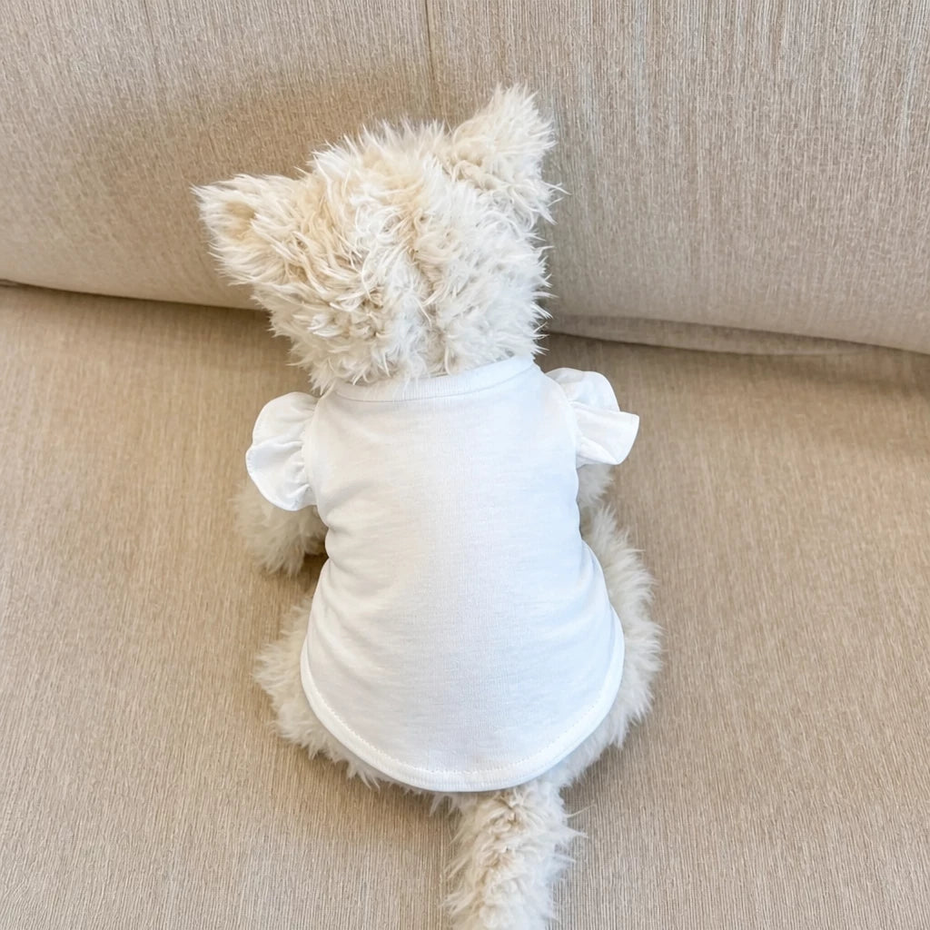 Bow Tie Flutter-Sleeve Pet Vest
