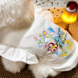 Bow Tie Flutter-Sleeve Pet Vest