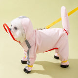 Waterproof Four-Leg Raincoat for Small Dogs