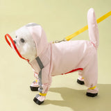 Waterproof Four-Leg Raincoat for Small Dogs
