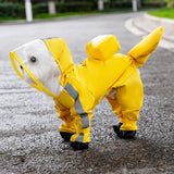 Waterproof Four-Leg Raincoat for Small Dogs