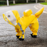 Waterproof Four-Leg Raincoat for Small Dogs