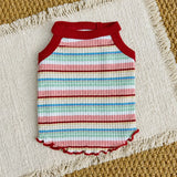 Summer Striped Cotton Pet Tank Top