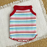 Summer Striped Cotton Pet Tank Top